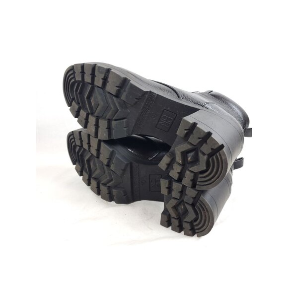 NOBO Women's Size 10 Chunky Heel Combat Boots Black Faux Leather - Picture 8 of 8